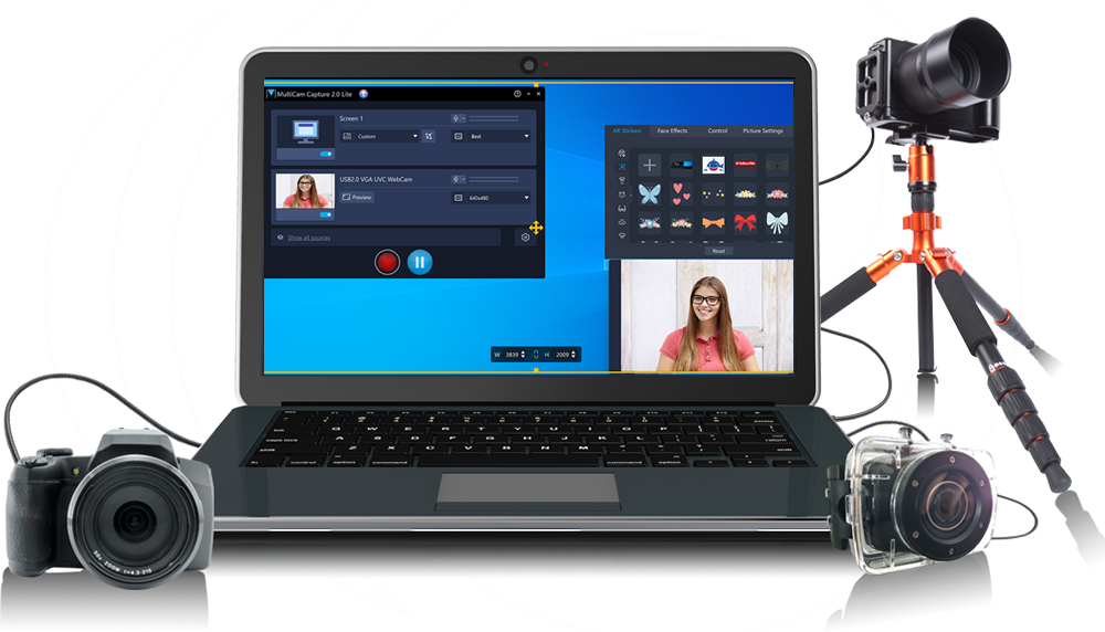 VideoStudio MultiCam Capture - webcam and screen recorder